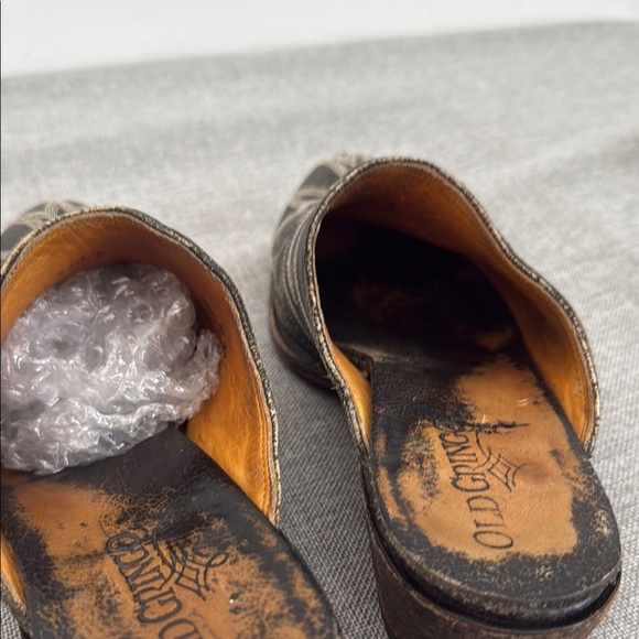Old Gringo vintage Black Embroidered Mules 7/8 fit - Picture 8 of 9